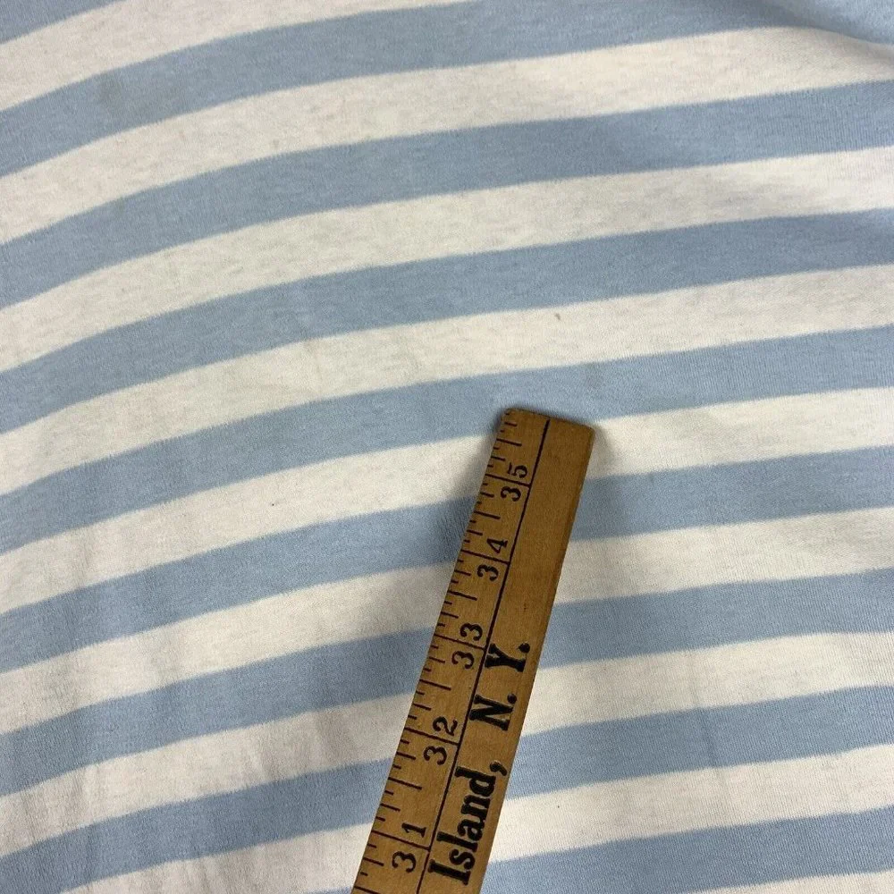 Vintage Polo Ralph Lauren Made In USA Blue White Striped XL Pink Pony Shirt READ